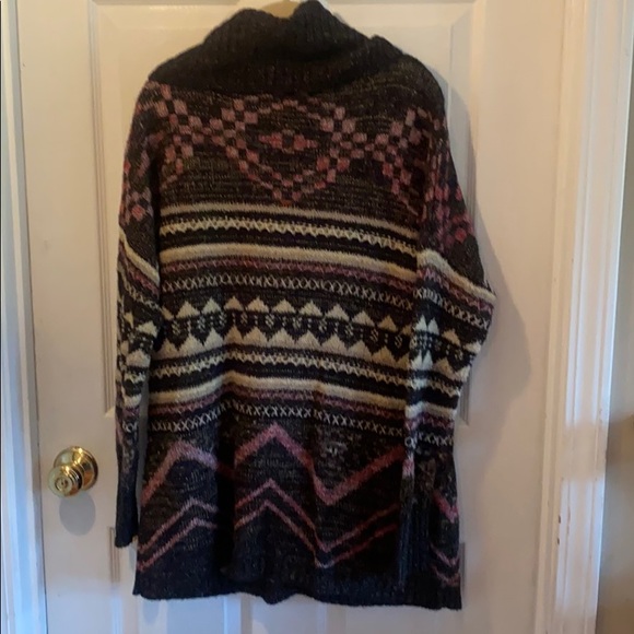 Lucky brand women’s size large loose high neck long sleeve wool sweater top - Picture 7 of 8